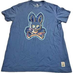 Psycho Bunny Plockton T-Shirt Size‎ 3 Blue 100% Pima Cotton